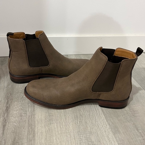 Mens Chelsea Boots Casual Leather Ankle Boots Comfortable Stylish Size 10 - Picture 3 of 6